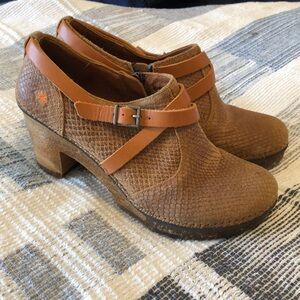 The Art Company Womens Clogs Sz 38 Natural Earthy Festival Artsy Lagenlook Witch